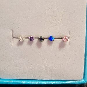 🆕️ Elegant Multi-Color Gemstone Nose Rings #1